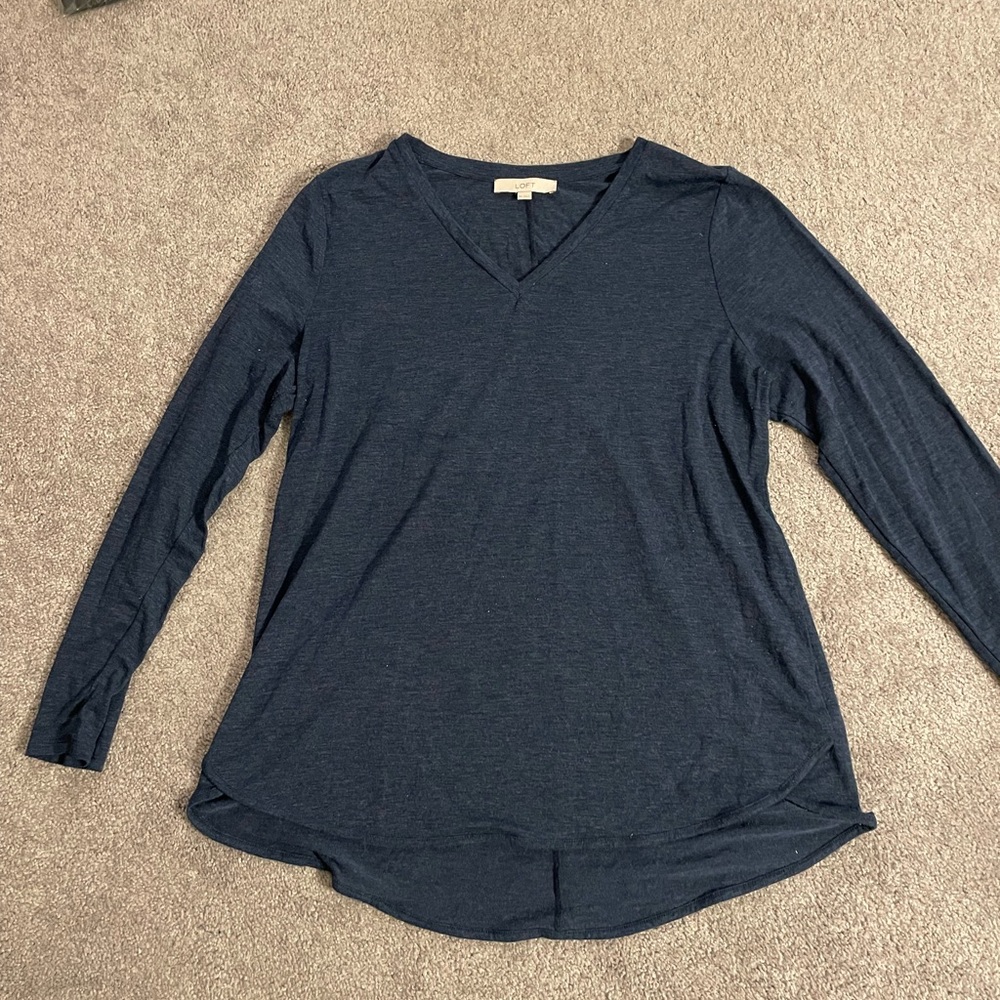 LOFT Dark Blue Shirt